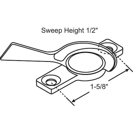 Strybuc Sash Lock White Bronze 50-689